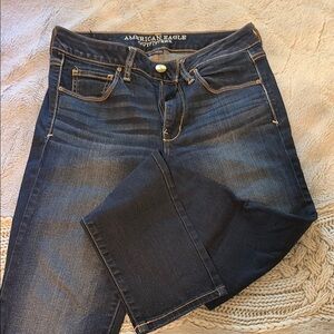 American Eagle Outfitters Women’s Dark Blue Slim Fit Jeans